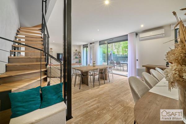 Bécon Village. DUPLEX de 144 m² avec TERRASSE et GRAND JARDIN PRIVATIF