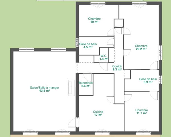 Maison Sainte Soulle 5 pièce(s) 126 m2 sur 860 m2 parcelle, Sainte soulle 17220