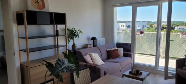 JOUY-LE-MOUTIER – Quartier de la Rosée - Appartement 2 pièces meublé • 41 m² • Terrasse • Parking • Vue dégagé