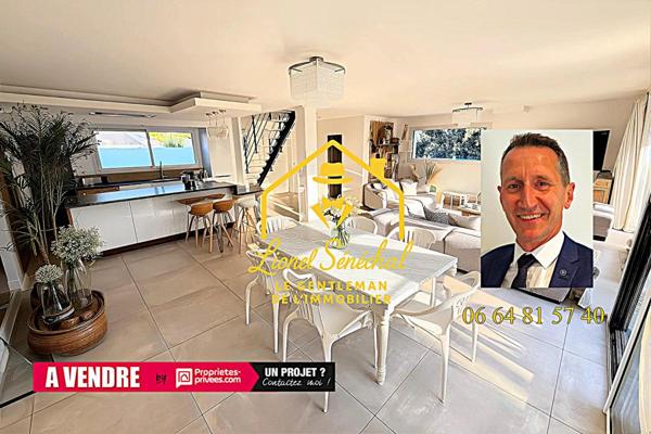 Maison contemporaine de 2020 lumineuse et peu énergivore 10 pièces de 145 m2 (170 m2 au sol) sur une parcelle de plus de 600 m2