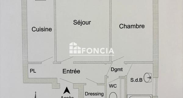 À vendre Appartement 2 pièces 42.84 m² - Le Plessis-robinson 92350