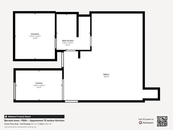 Vente appartement à Brest, 2 pièces 51.7m²