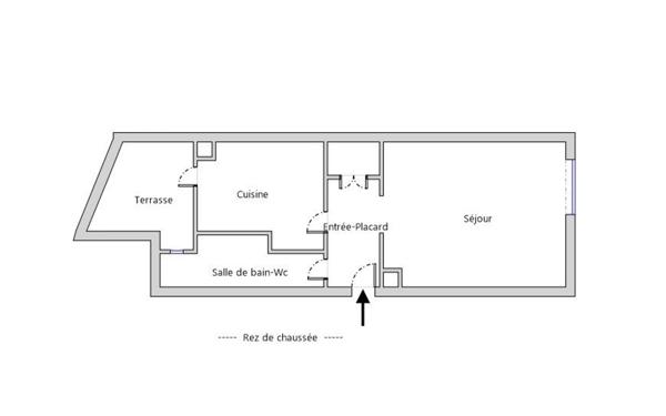 Appartement à louer    1 pièce • 24,22 m2 Paris 16