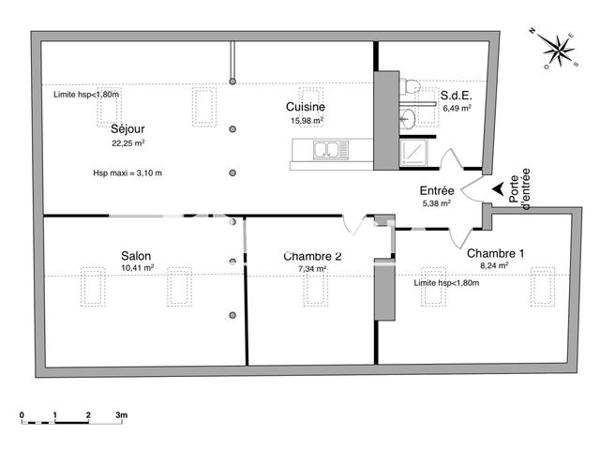 Location Appartement 4 pièces 76.1 m² - 37 RUE ST LAURENT Pont A Mousson 54700