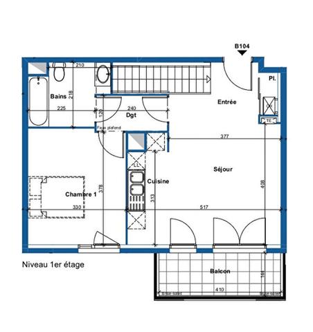 Appartement 4 pièces 78.2 m2