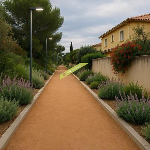 Marignane (13700) Terrain 1027 m2 + Chemin. 1170 m2 colline Marignane (B+C)