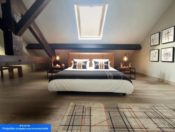 Studio avec mezzanine