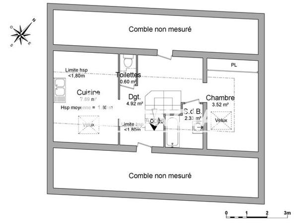 Location Studio 19.26 m² - 18 RUE DES 2 PONTS Cholet 49300