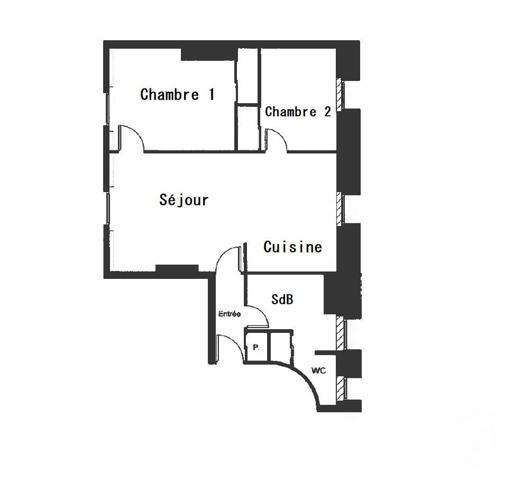 Appartement F3 à vendre  3 pièces - 44,03 m2 PARIS - 75015