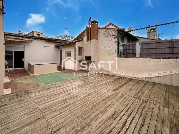 Immeuble 2 appartements, garage et terrasse