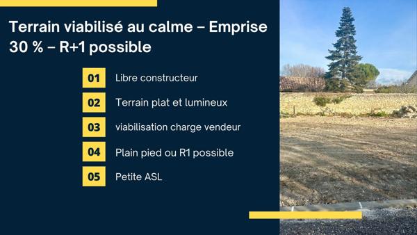 Terrain - 241 m² Exclusivité efficity