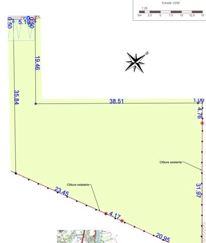 Terrain plat constructible et viabilisé de 1 275 m² à vendre proche de MONTAUBAN