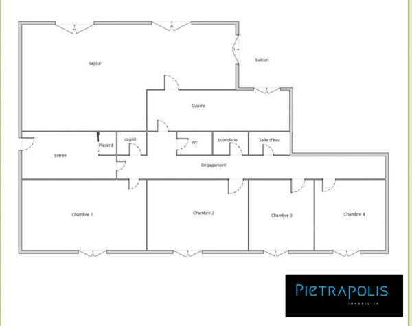T5 de 97m² + garage + cave Situé 5 Avenue Jean Cagne 69200 Vénissieux