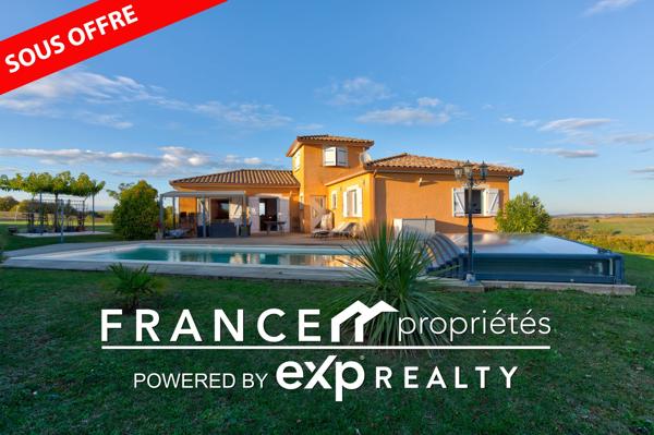 Maison de qualité avec piscine et vue dominante sur les Pyrénées