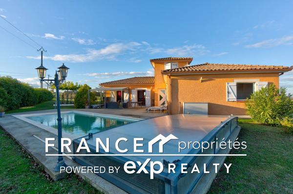Maison de qualité avec piscine et vue dominante sur les Pyrénées