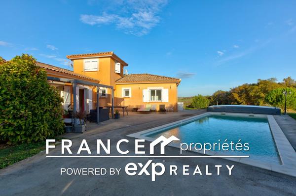 Maison de qualité avec piscine et vue dominante sur les Pyrénées