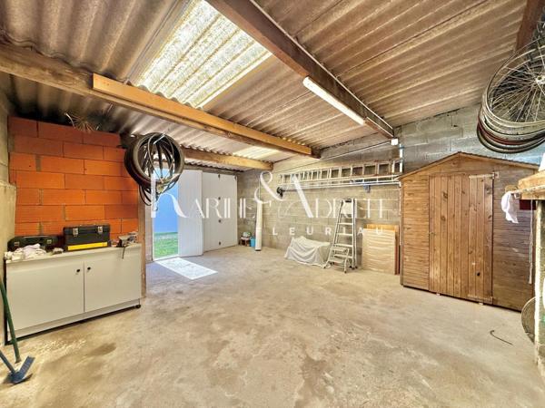 Maison 2 chambres, véranda, garage et jardin