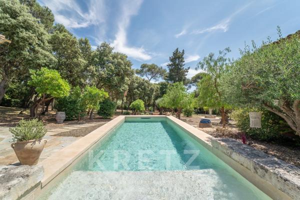 Hacienda contemporaine dans un écrin de verdure entre Nîmes et Montpellier