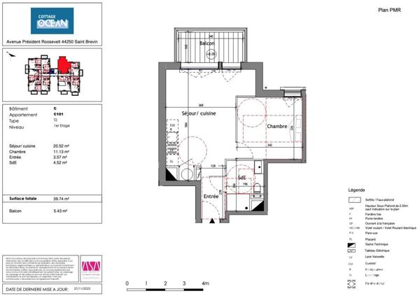 Appartement à vendre 2 pièces 40 m² Saint-Brevin-les-Pins