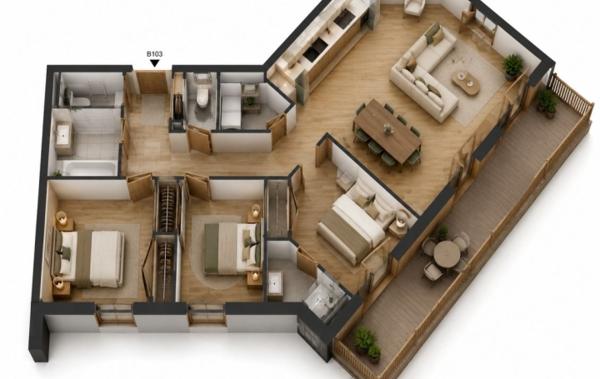 Vente Appartement P4 B103 Samoens   