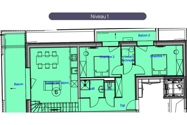 Dernier étage & terrasse – DUPLEX Saint-Pierre-en-Faucigny