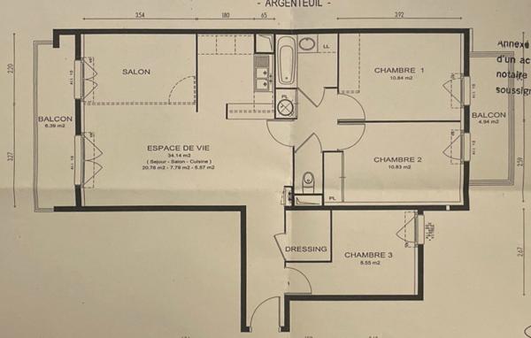 Appartement Argenteuil 4 pièce(s)