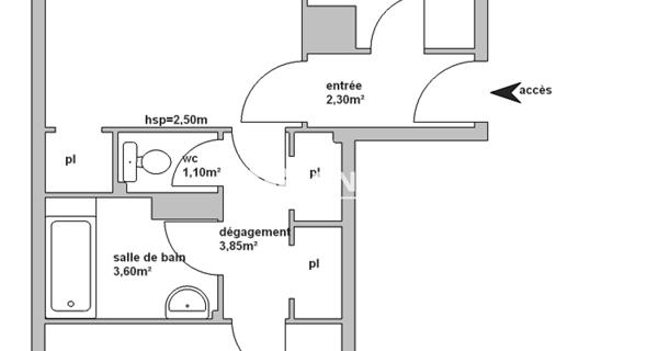 Location Appartement 2 pièces 43.85 m² - Limoges 87000