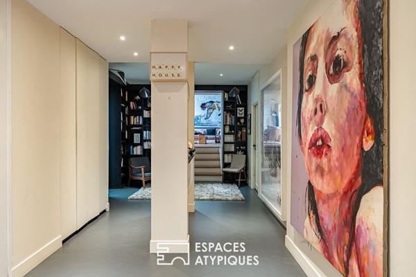 Loft contemporain familial avec patio aux perspectives spectaculaires