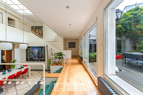 Loft contemporain familial avec patio aux perspectives spectaculaires