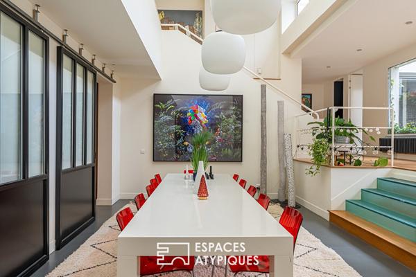 Loft contemporain familial avec patio aux perspectives spectaculaires