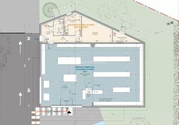 Location Local commercial 3 pièces 180 m2 à Coutras
