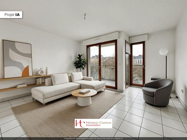 Appartement Nantes 2 pièces 50 m2-Balcon- Box,