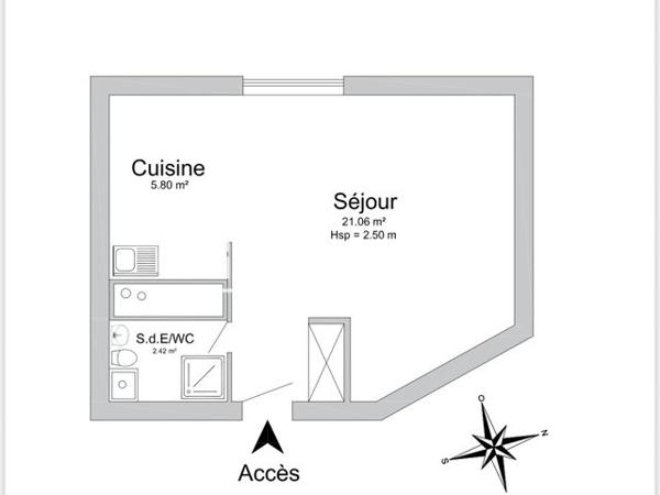 À vendre Studio 29.28 m² - Antony 92160