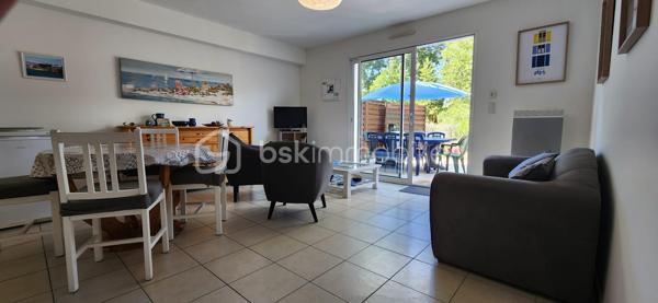 LES MATHES : A proximité des plages, écoles, commerces et grandes surfaces.

Maison bien entretenue comprenant :
Une entrée donnant sur un séjour lumineux et sa cuisine ouverte, une chambre et des wc séparés.
A l'étage un dégagement desservant deux autres chambres, une salle d'eau avec wc et de grands placards de rangements.
Coté extérieur joli terrain arboré d'environ 164 m2 avec une terrasse bien exposée et un abri de jardin.
*** Aucun travaux a prévoir.
*** Maison et terrain bien entretenus.
*** Local a vélo.
*** Pistes cyclables et activités diverses a proximité immédiate.

A votre disposition pour tout renseignement complémentaire au 06.14.04.55.39