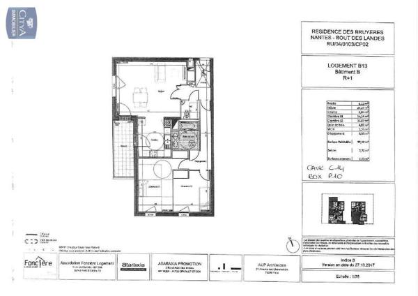Appartement à louer 3 pièces 76.97m² Nantes (44300)