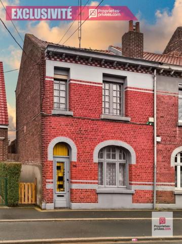 Roubaix Vélodrome, maison 1930 semi individuelle avec 2 chambres, combles aménageables, jardin