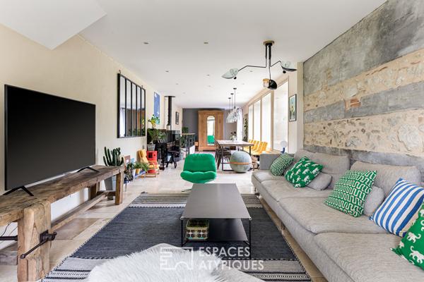 Duo de maisons rénovées avec piscine