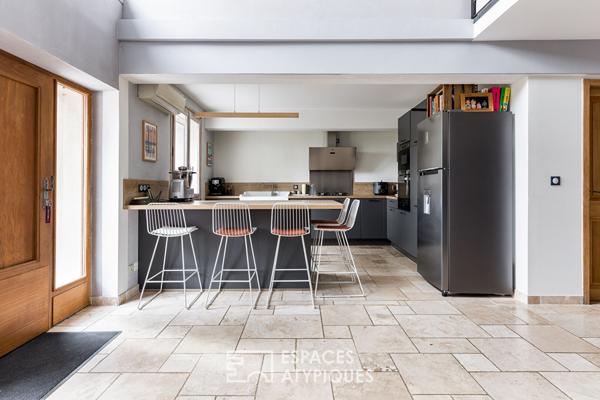 Duo de maisons rénovées avec piscine