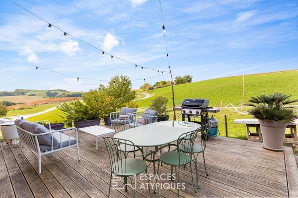 Duo de maisons rénovées avec piscine