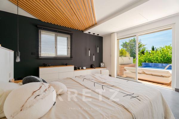 Allauch – Villa contemporaine avec piscine à débordement et appartement indépendant