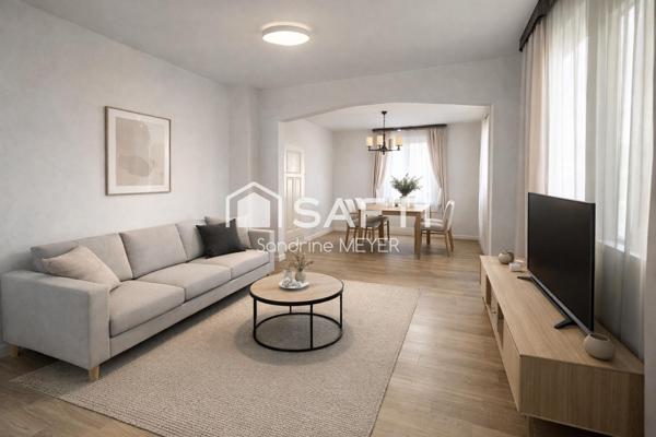 Maison 121m², 4 chambres, bureau, sous-sol, garage