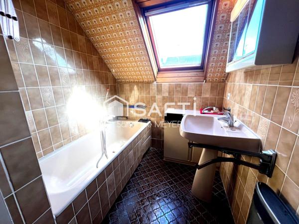 Maison 121m², 4 chambres, bureau, sous-sol, garage