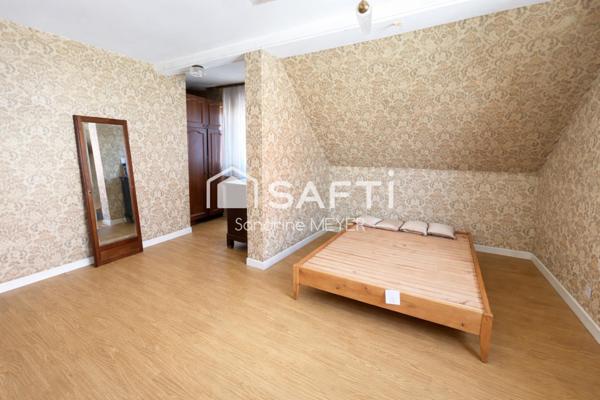 Maison 121m², 4 chambres, bureau, sous-sol, garage