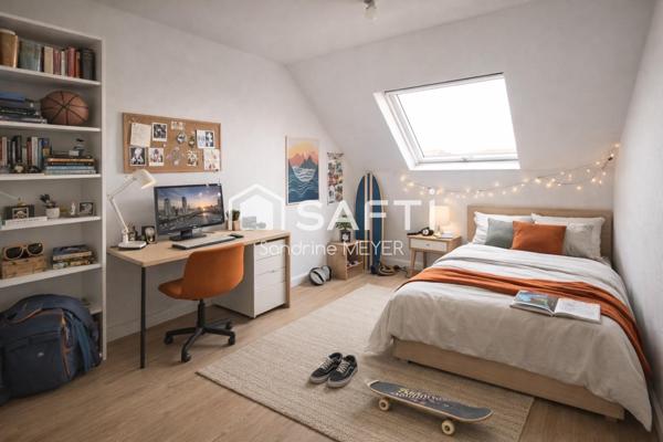 Maison 121m², 4 chambres, bureau, sous-sol, garage