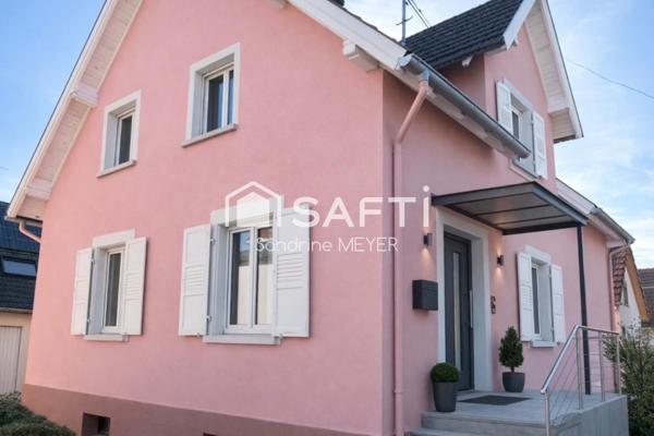 Maison 121m², 4 chambres, bureau, sous-sol, garage