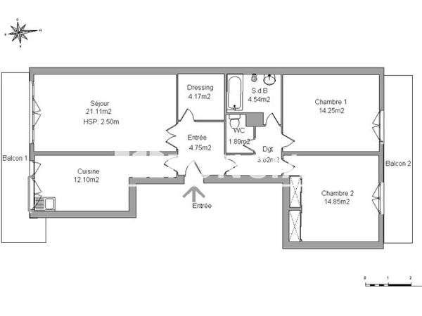 Location Appartement 3 pièces 81.45 m² - RUE J PH RAMEAU Toulon 83000