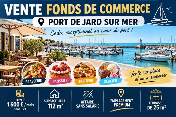 Fonds de commerce polyvalent à fort potentiel – Proche port de plaisance