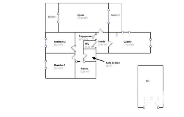 Appartement à vendre 3 pièces 68 m² Montmagny