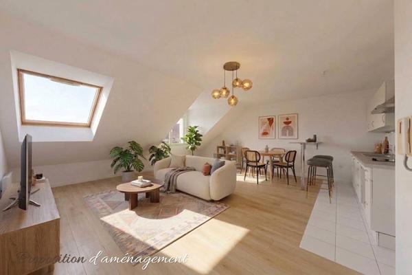 Appartement Chevry Cossigny 2 pièce(s) 49.57 m2