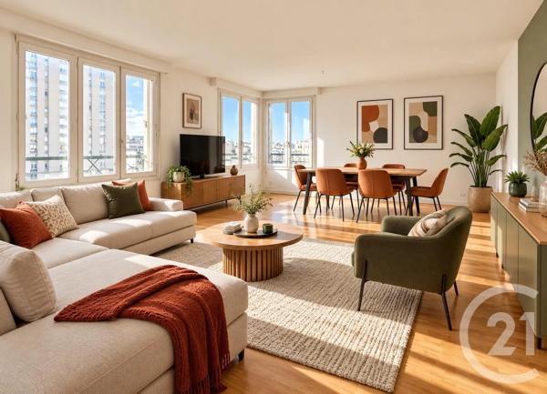 Appartement F5 à vendre  5 pièces - 93,39 m 2   AUBERVILLIERS  - 93